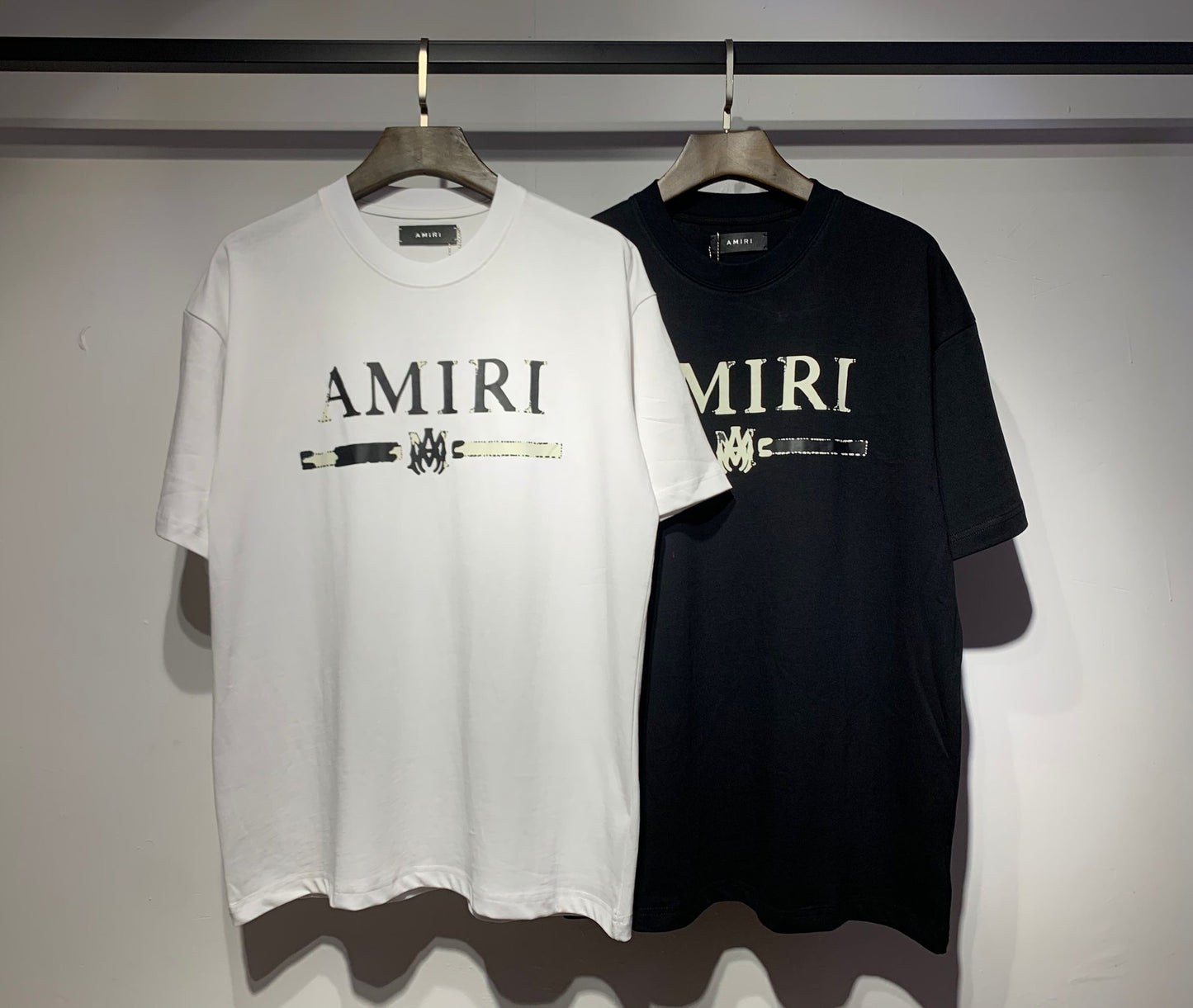 Men's AMIRI Style Graphic Oversized T-Shirt Y2K Streetwear Cotton Short Sleeve Tee