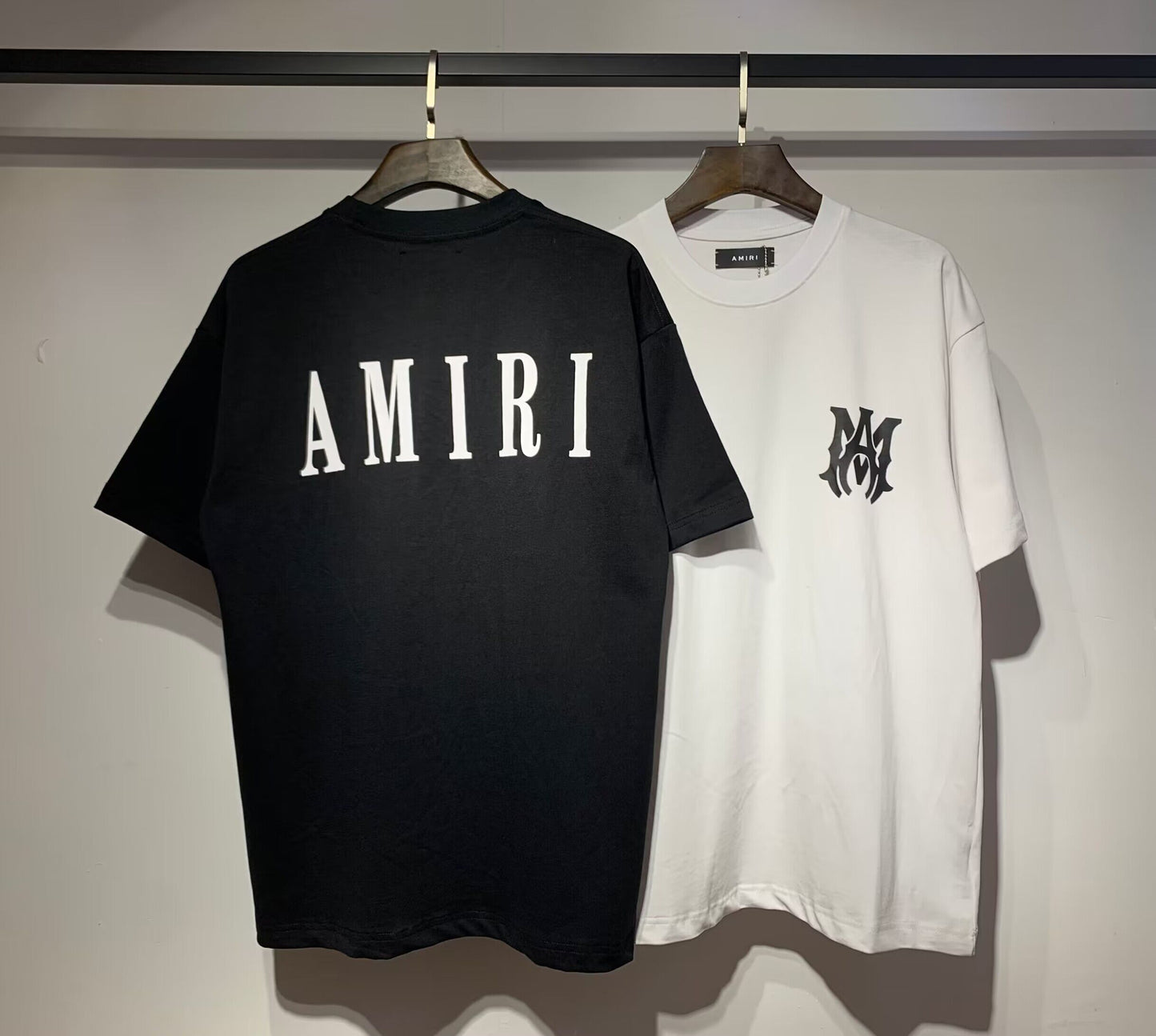 Men's AMIRI Style Graphic Oversized T-Shirt Y2K Streetwear Cotton Short Sleeve Tee