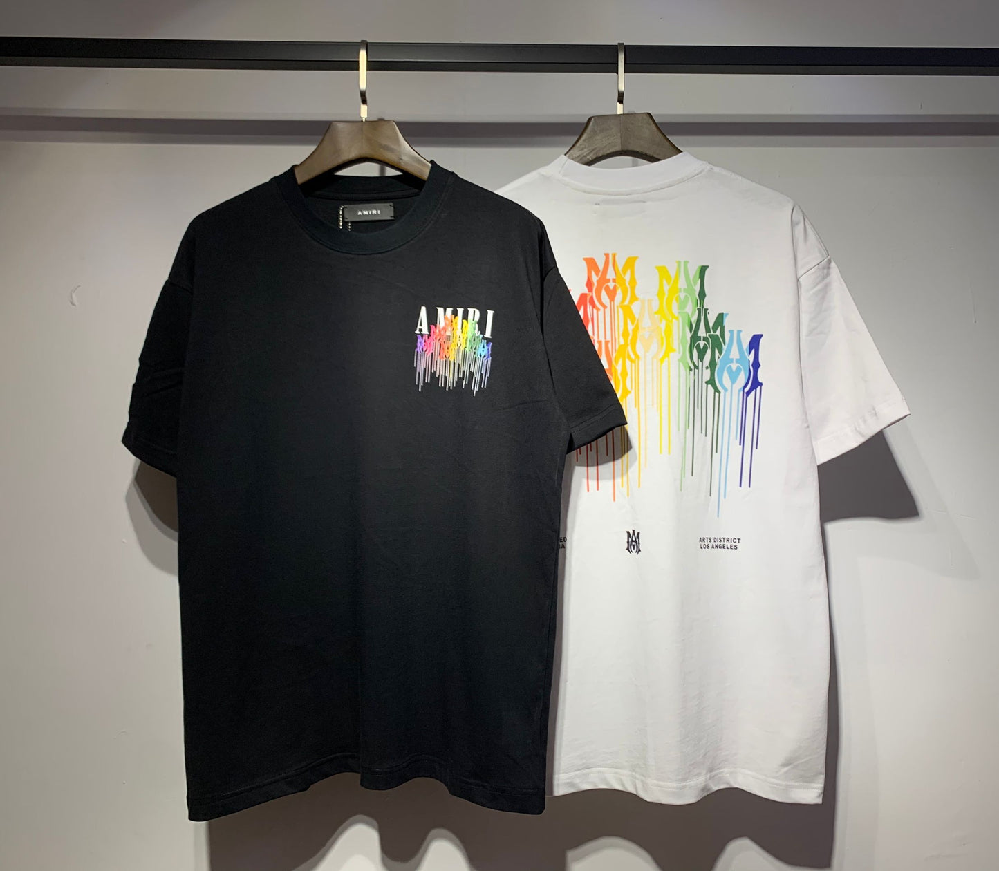 Men's AMIRI Style Graphic Oversized T-Shirt Y2K Streetwear Cotton Short Sleeve Tee
