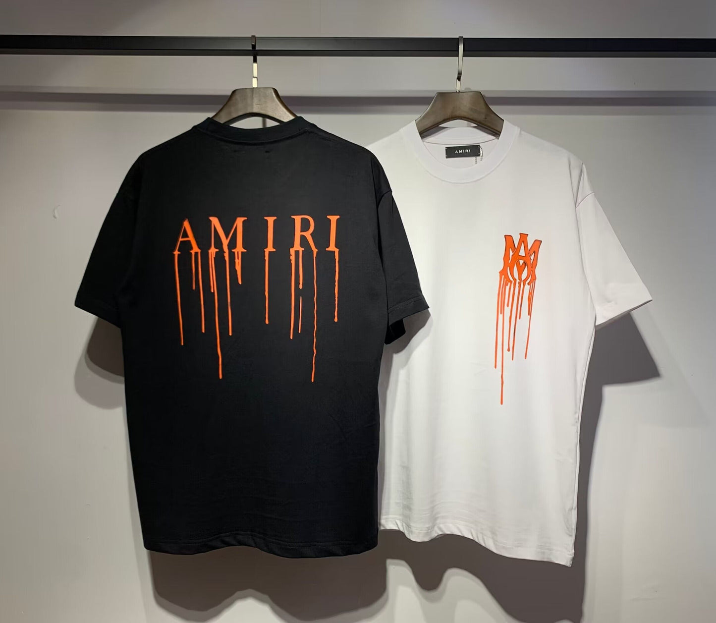 Men's AMIRI Style Graphic Oversized T-Shirt Y2K Streetwear Cotton Short Sleeve Tee