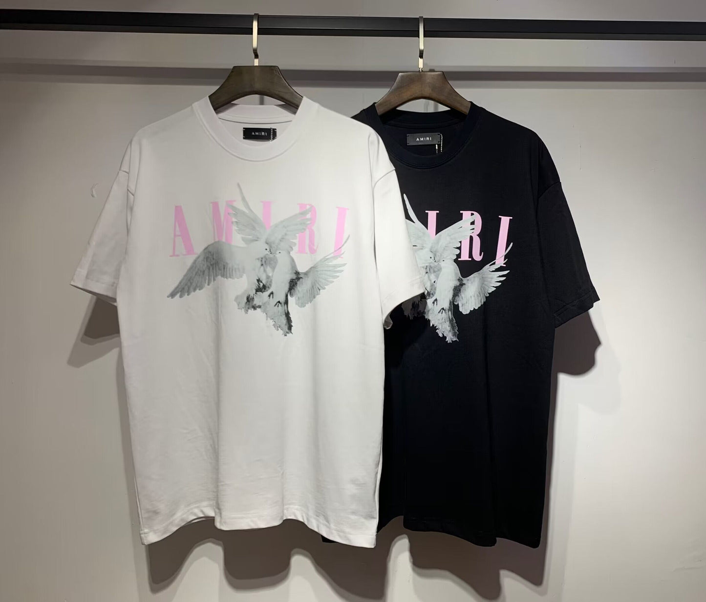 Men's AMIRI Style Graphic Oversized T-Shirt Y2K Streetwear Cotton Short Sleeve Tee