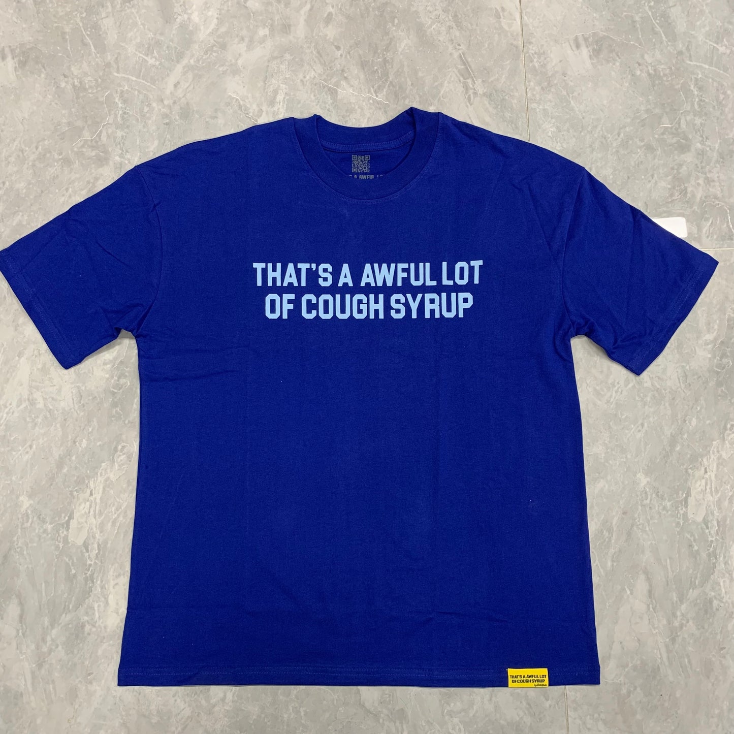 Top Quality Oversized Short Sleeve T-Shirts 100% Cotton Men's Clothing THAT'S a AWFUL LOT of COUGH SYRUP T Shirts for Men
