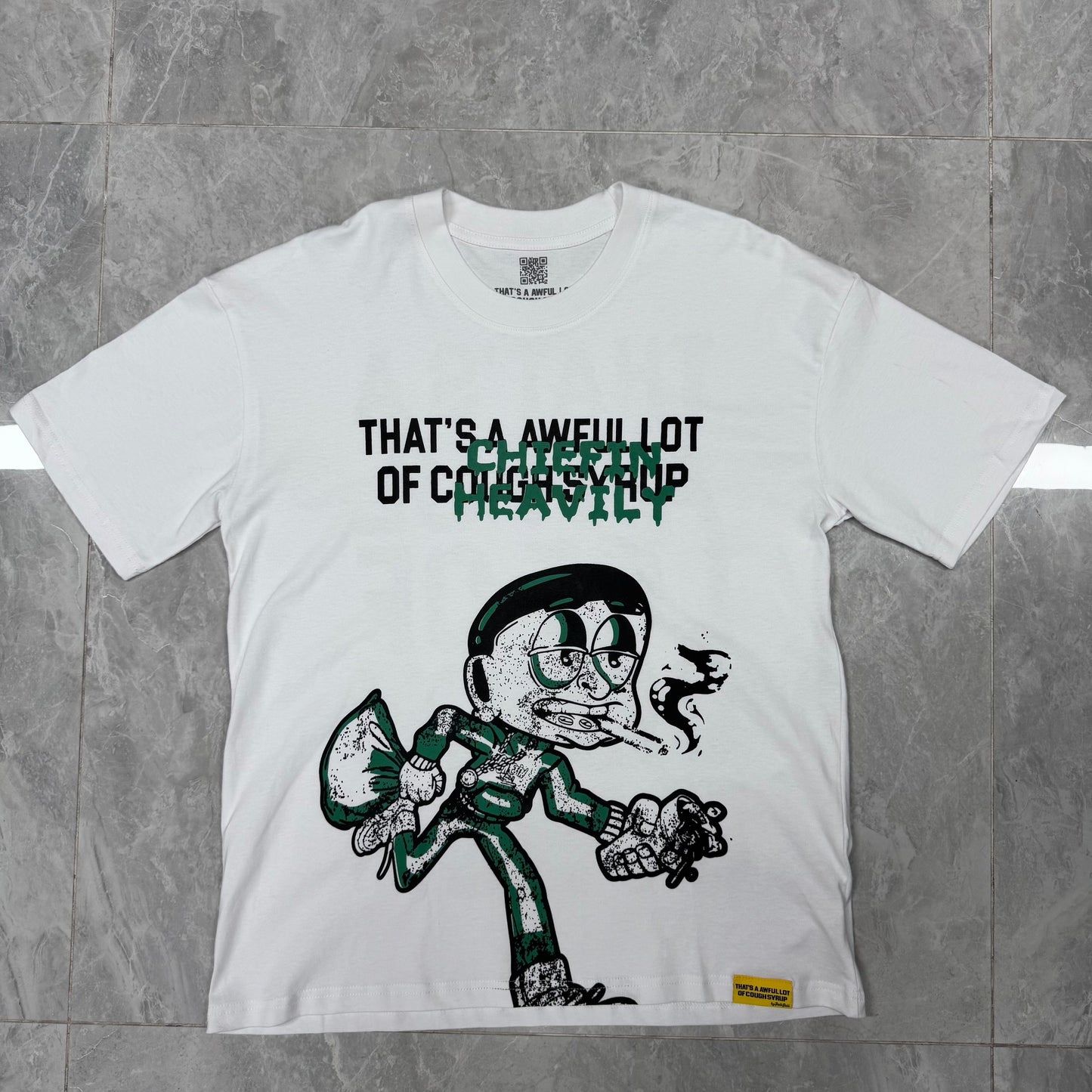 Top Quality Oversized Short Sleeve T-Shirts 100% Cotton Men's Clothing THAT'S a AWFUL LOT of COUGH SYRUP T Shirts for Men