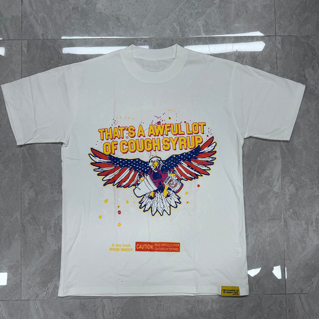 Top Quality Oversized Short Sleeve T-Shirts 100% Cotton Men's Clothing THAT'S a AWFUL LOT of COUGH SYRUP T Shirts for Men