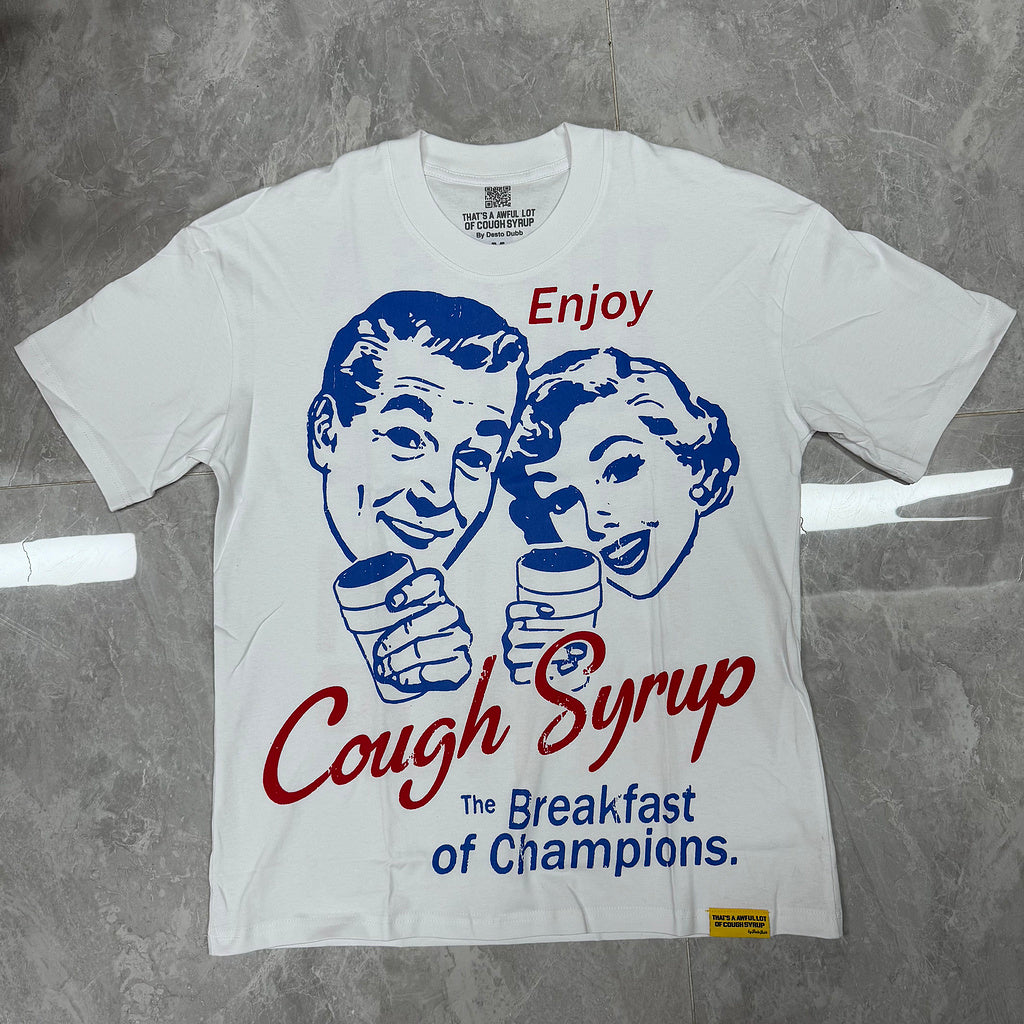 Top Quality Oversized Short Sleeve T-Shirts 100% Cotton Men's Clothing THAT'S a AWFUL LOT of COUGH SYRUP T Shirts for Men
