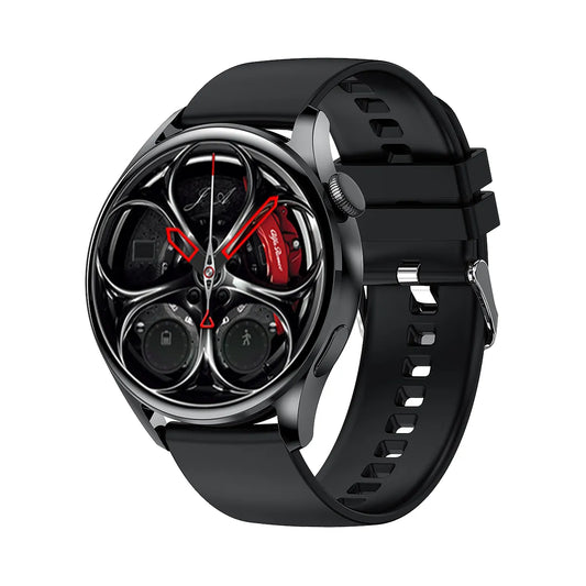 GT5 1.28 Inch Round Display Smartwatch Nfc Fitness Heart reloj inteligente Rate Monitor  Wireless Charging Smart Watch