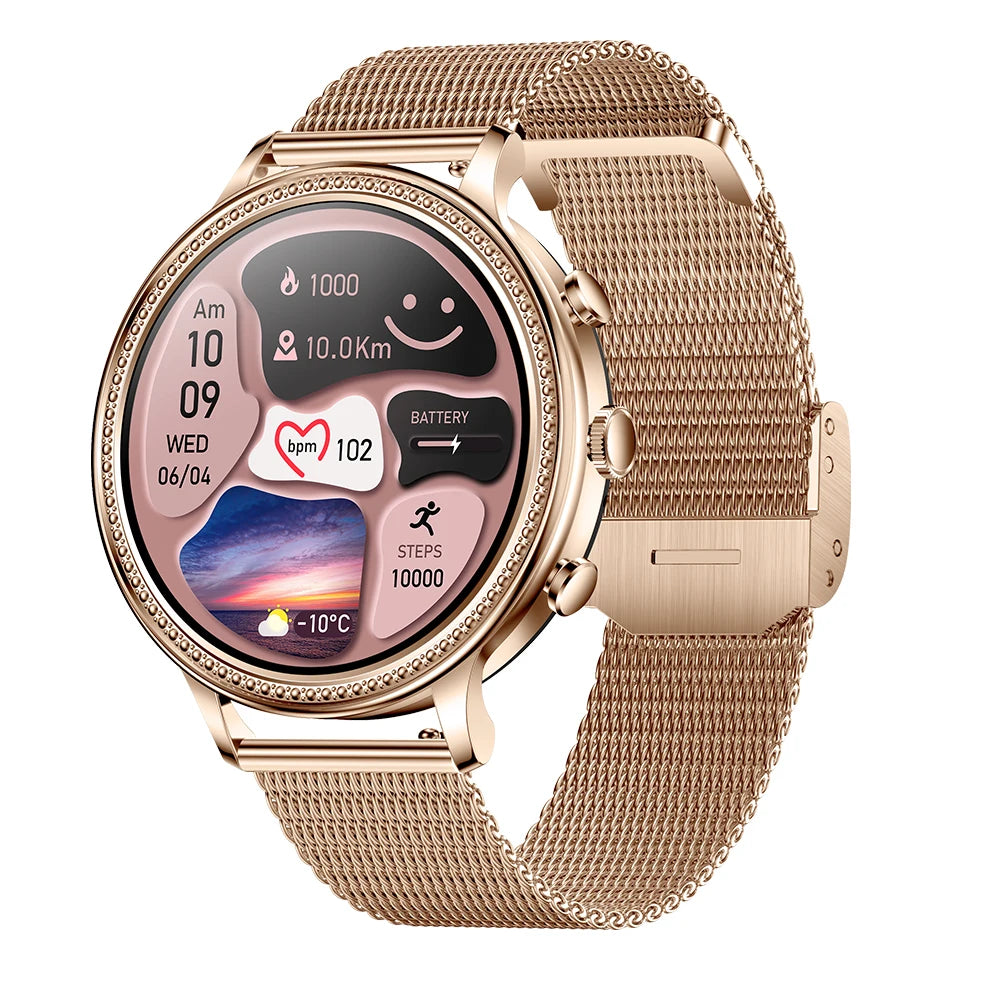 Woman smart watch V60 blood oxygen monitor bt music player sleep monitor smartwatches woman