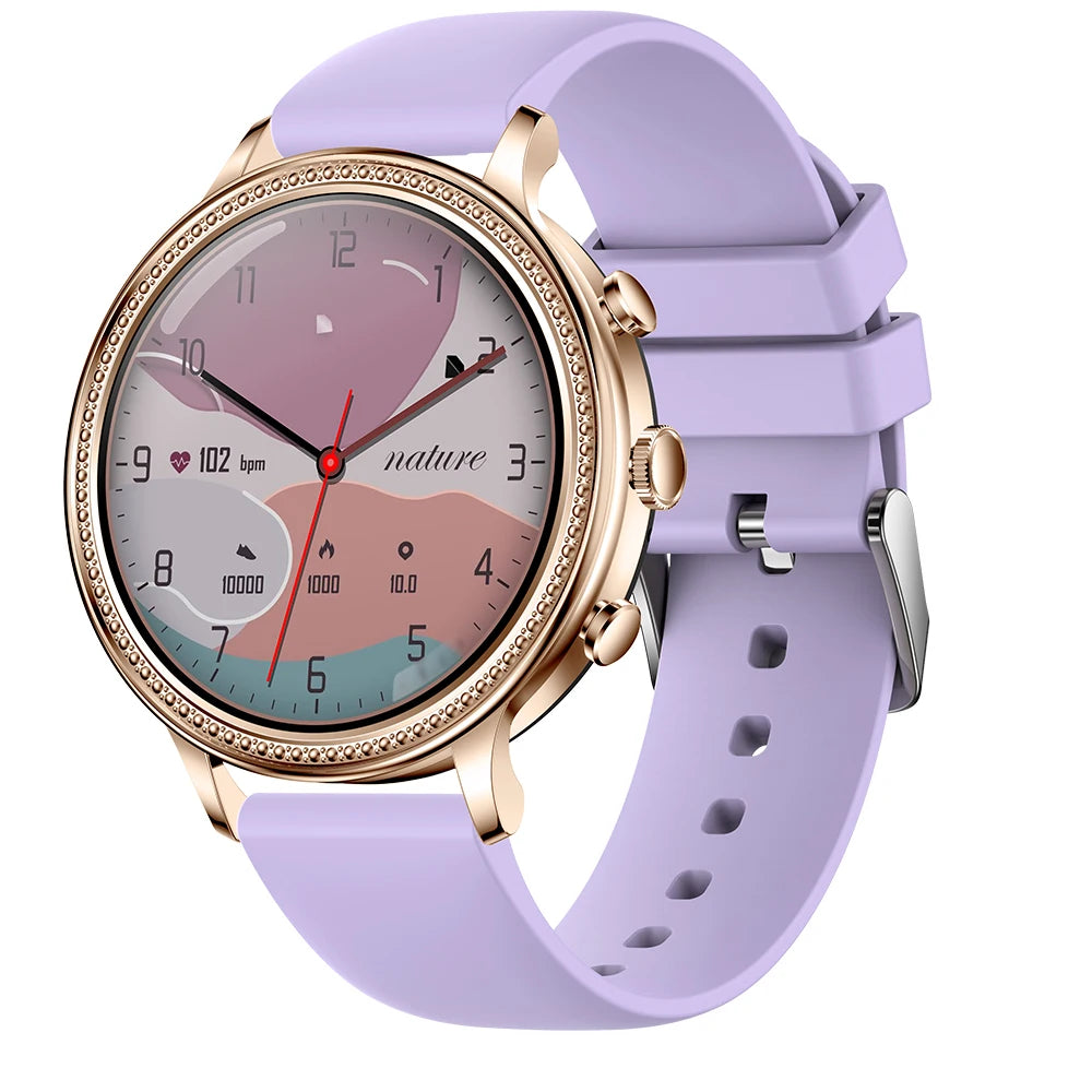 Woman smart watch V60 blood oxygen monitor bt music player sleep monitor smartwatches woman