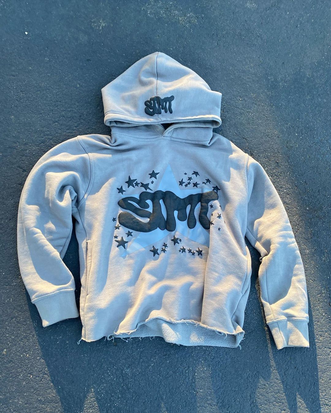 hot-selling new street trend letter printing design sweatshirts for men and women with foam printing