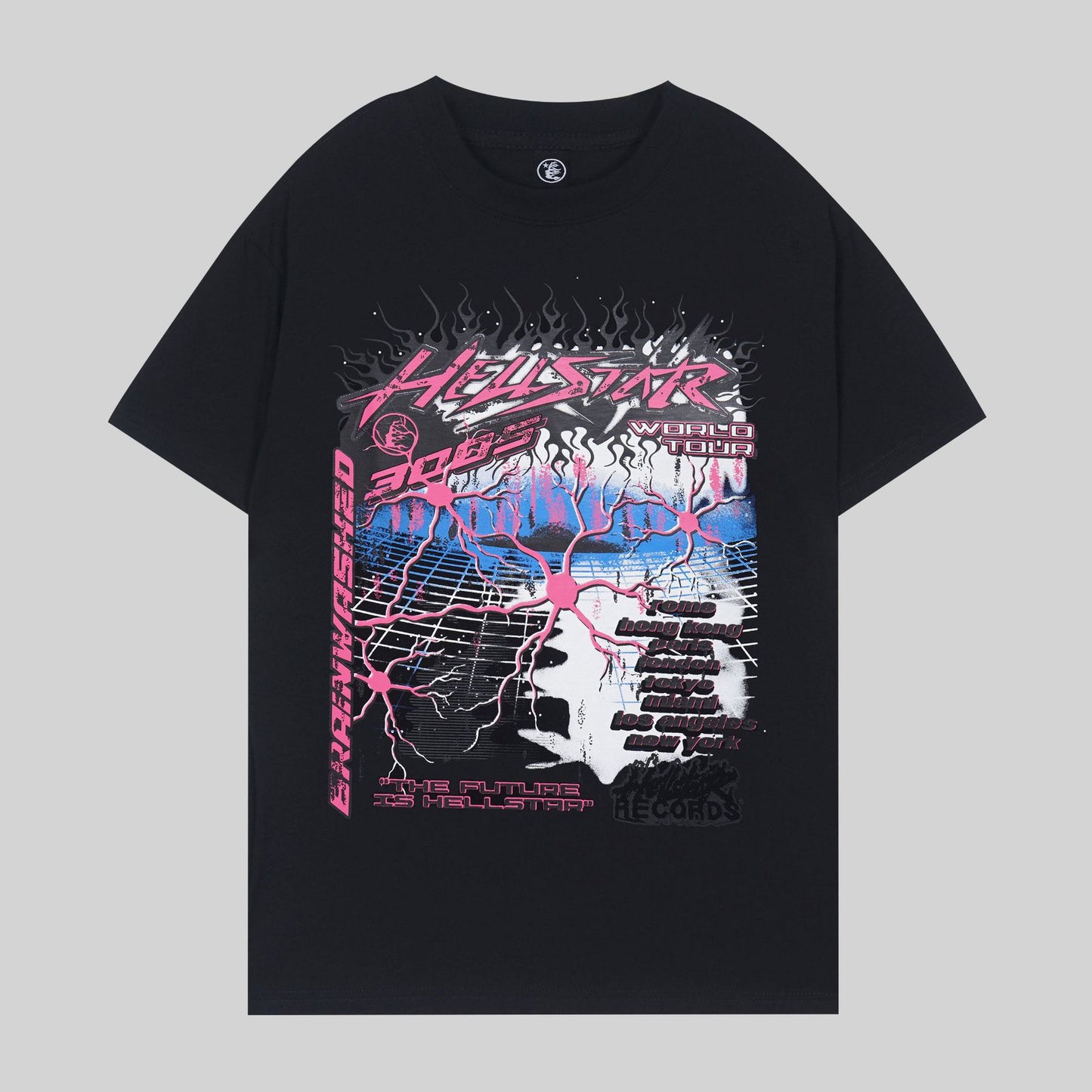 Hell t shirt star top quality Street Wear NFC Oversized Drop Shoulder Mens Short Sleeve Vintage Printed T Shirt For Men Women