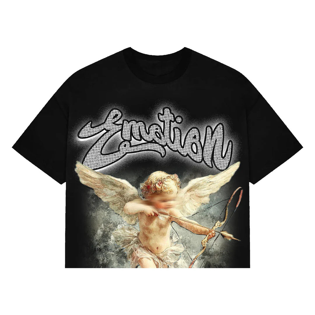 MIXED EMOTION Vintage Graphic Oversized Heavyweight T-Shirt