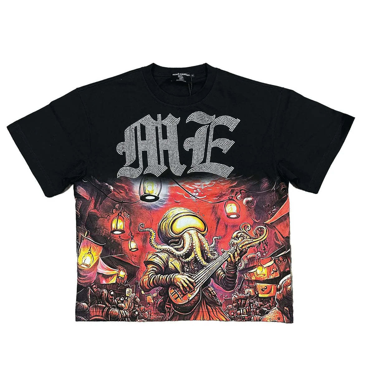 MIXED EMOTION Vintage Graphic Oversized Heavyweight T-Shirt