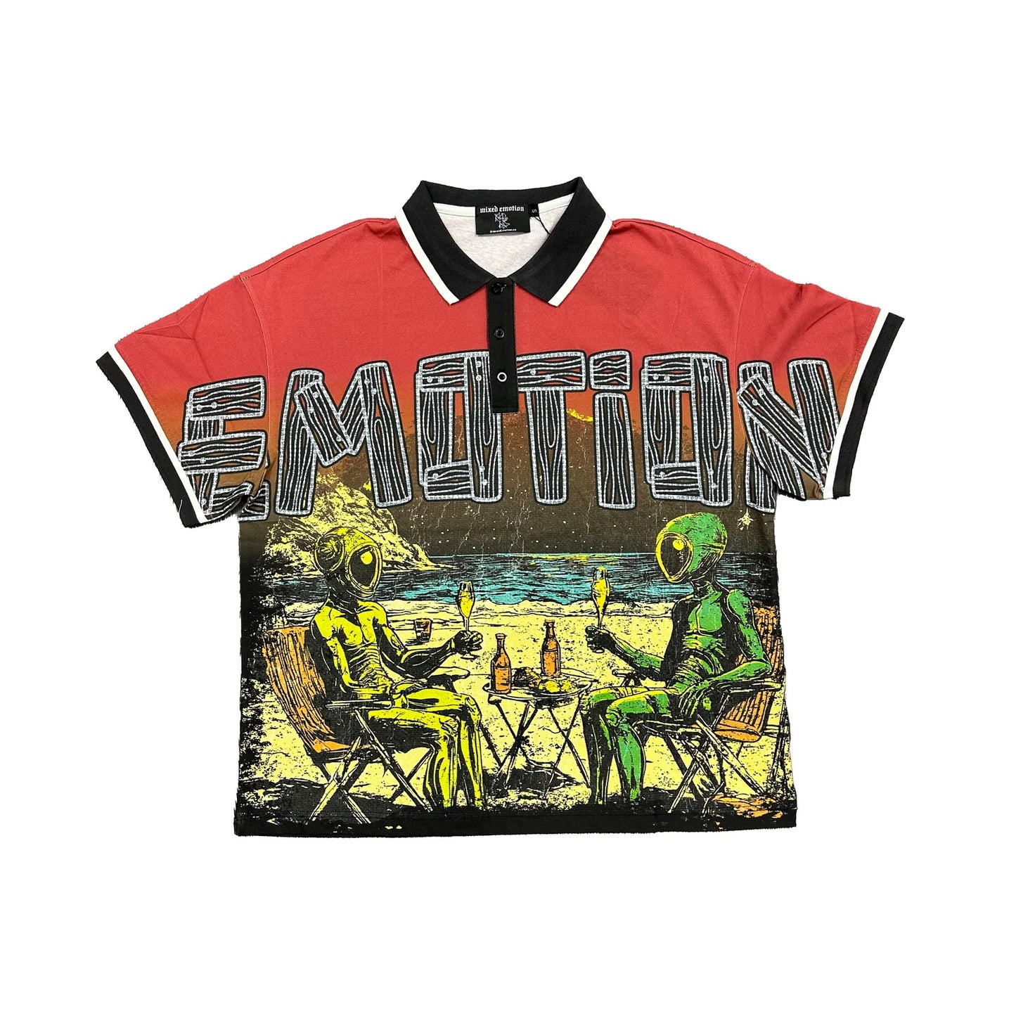 MIXED EMOTION Vintage Graphic Oversized Heavyweight T-Shirt
