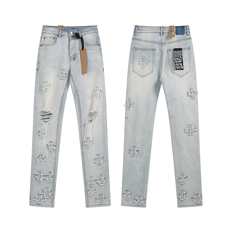 Ksubi Purple AM Paint Splatter Distressed Slim-Fit Denim Jeans – Vintage Streetwear for Men & Women