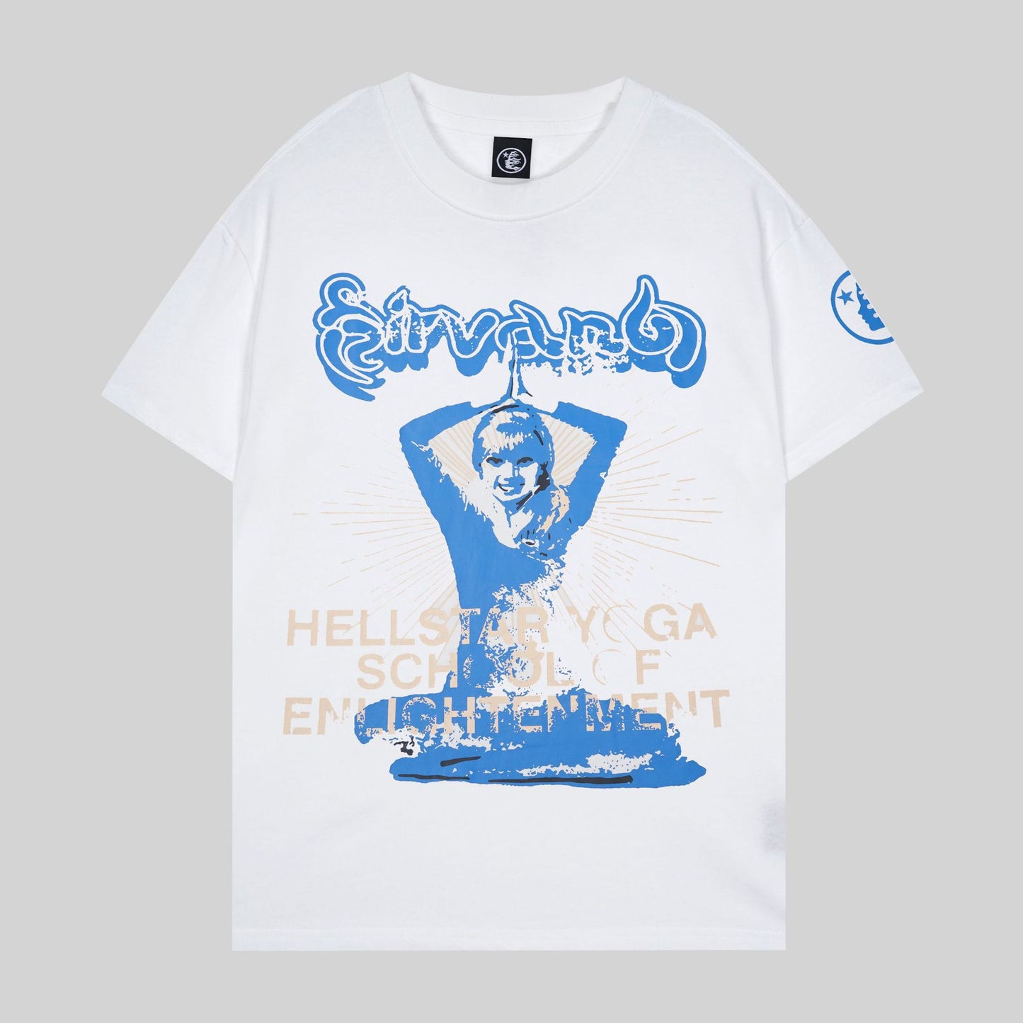 Hell t shirt star top quality Street Wear NFC Oversized Drop Shoulder Mens Short Sleeve Vintage Printed T Shirt For Men Women