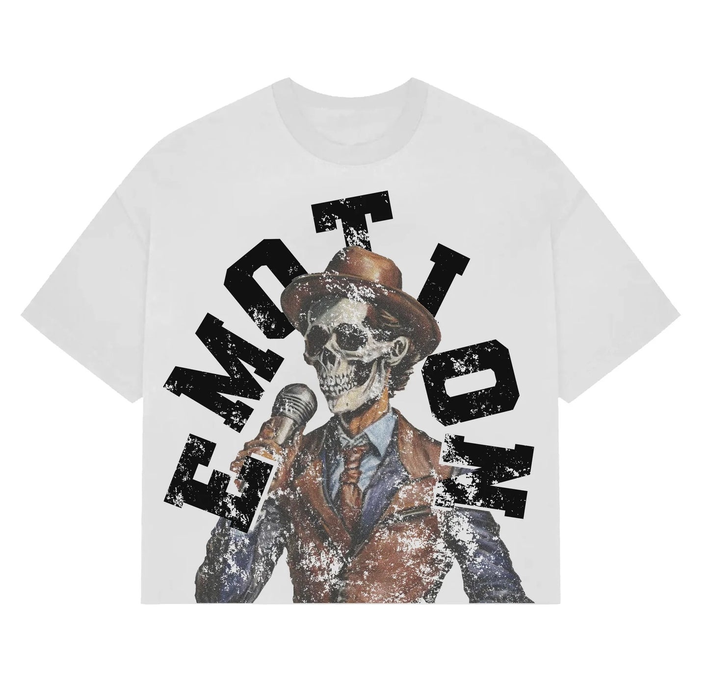 MIXED EMOTION Vintage Graphic Oversized Heavyweight T-Shirt