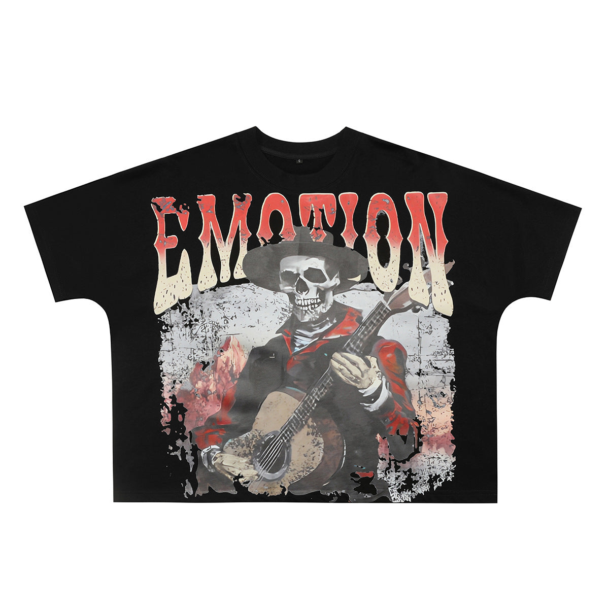 MIXED EMOTION Vintage Graphic Oversized Heavyweight T-Shirt