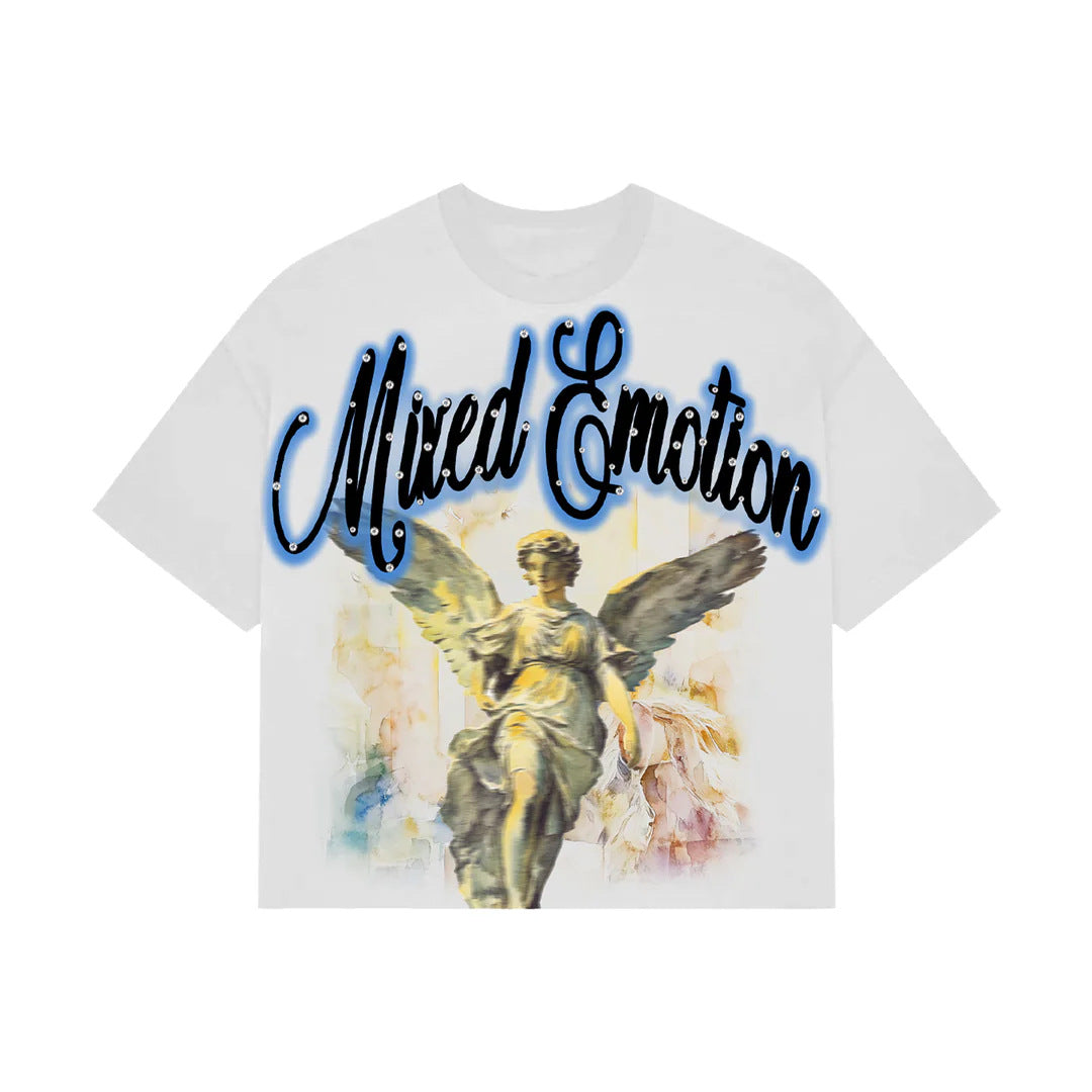 MIXED EMOTION Vintage Graphic Oversized Heavyweight T-Shirt