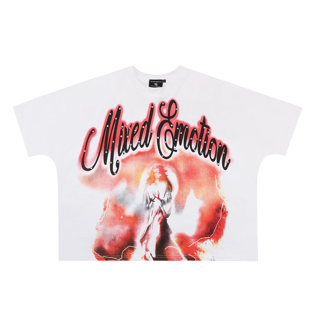 MIXED EMOTION Vintage Graphic Oversized Heavyweight T-Shirt