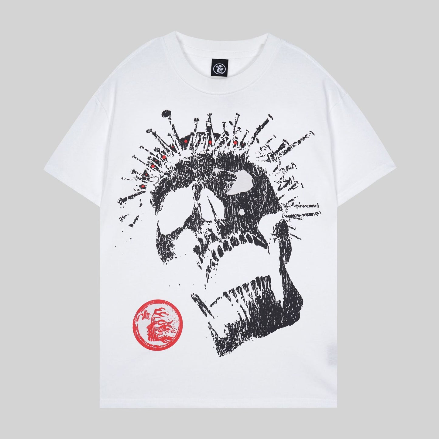 Hell t shirt star top quality Street Wear NFC Oversized Drop Shoulder Mens Short Sleeve Vintage Printed T Shirt For Men Women