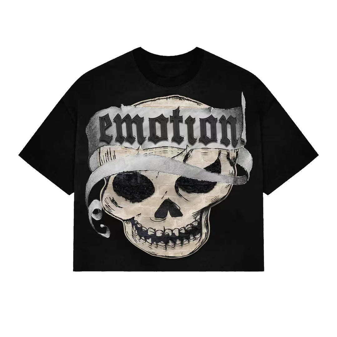 MIXED EMOTION Vintage Graphic Oversized Heavyweight T-Shirt
