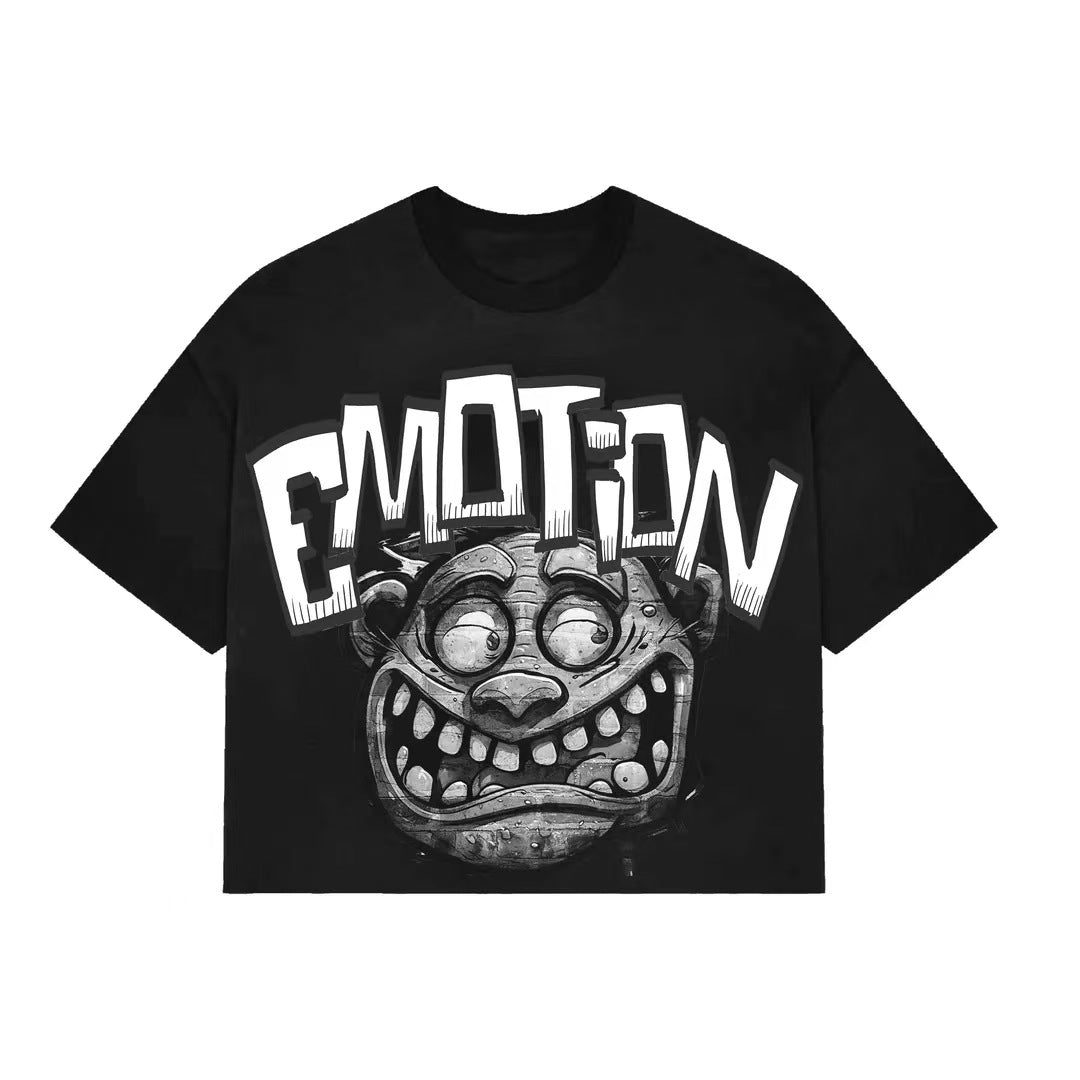 MIXED EMOTION Vintage Graphic Oversized Heavyweight T-Shirt