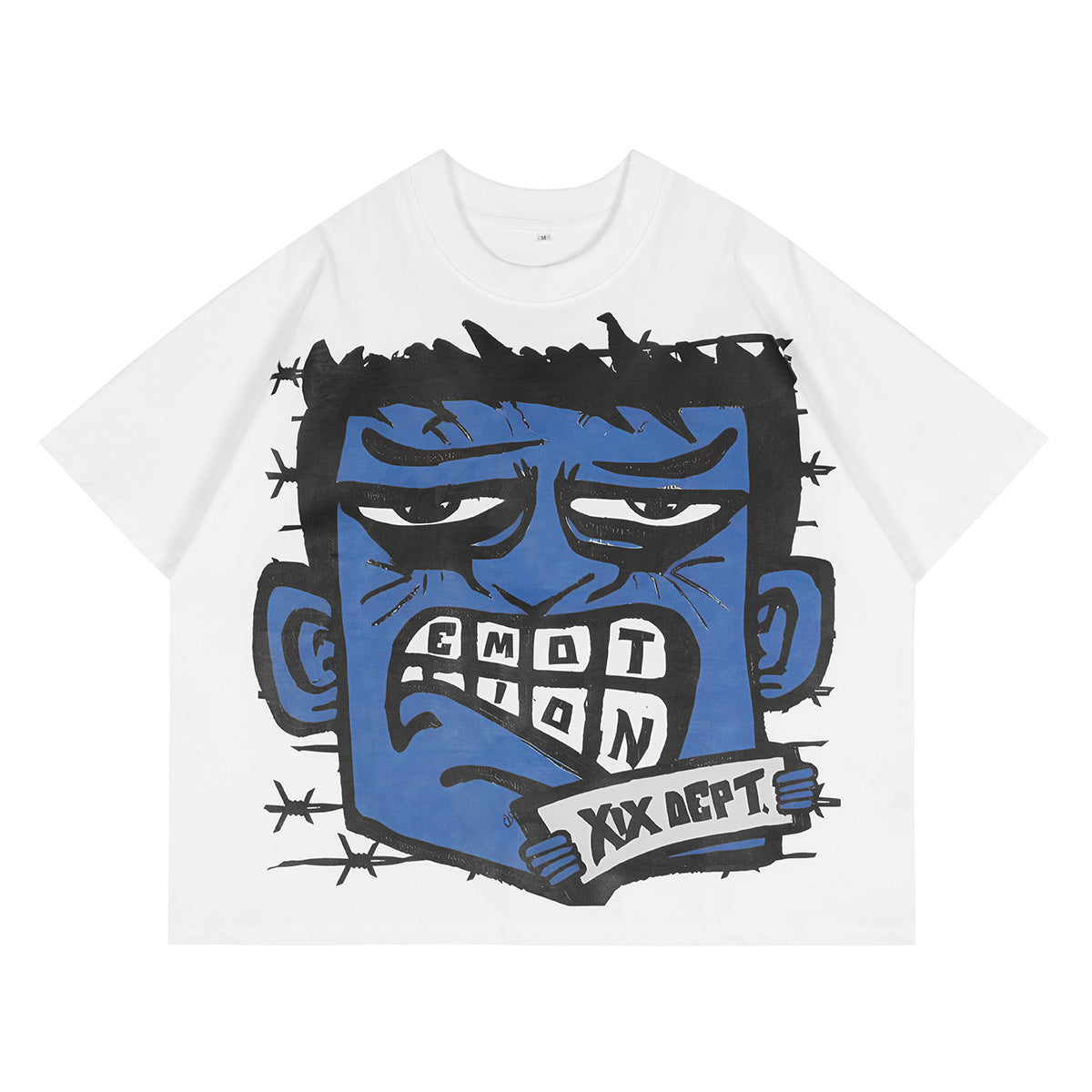 MIXED EMOTION Vintage Graphic Oversized Heavyweight T-Shirt