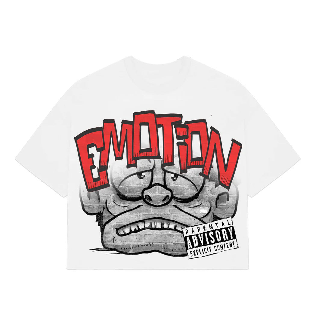 MIXED EMOTION Vintage Graphic Oversized Heavyweight T-Shirt