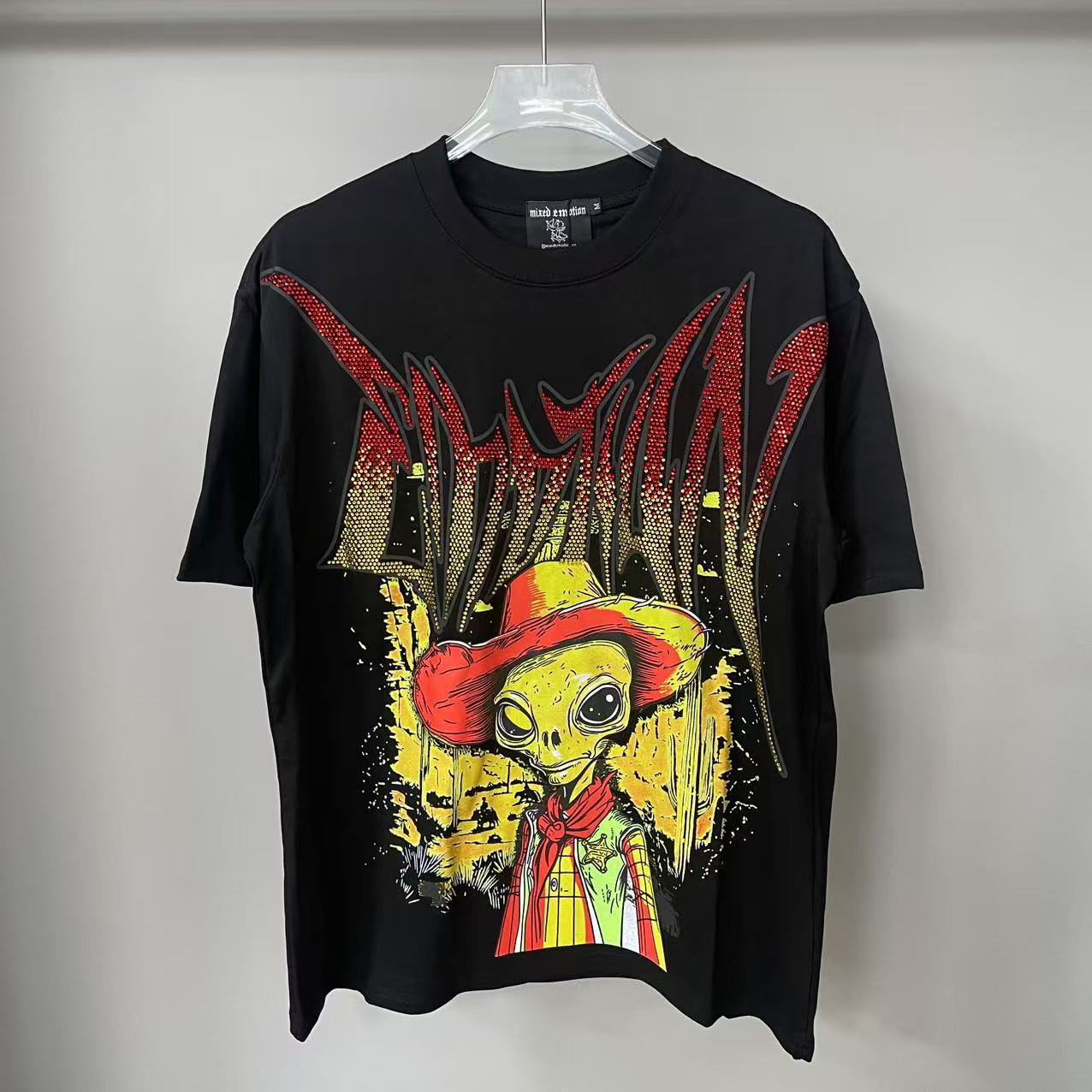 MIXED EMOTION Vintage Graphic Oversized Heavyweight T-Shirt