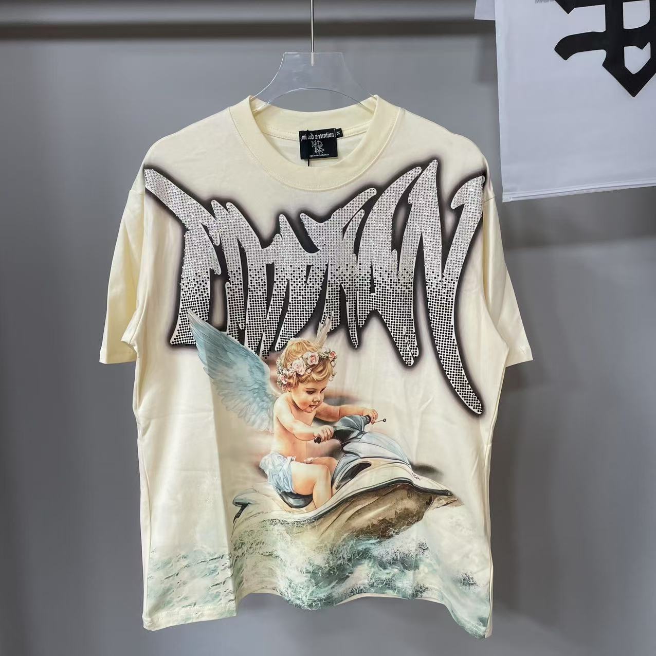 MIXED EMOTION Vintage Graphic Oversized Heavyweight T-Shirt