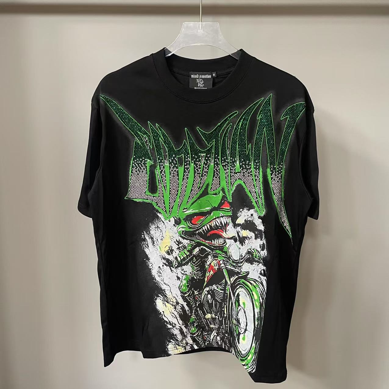 MIXED EMOTION Vintage Graphic Oversized Heavyweight T-Shirt