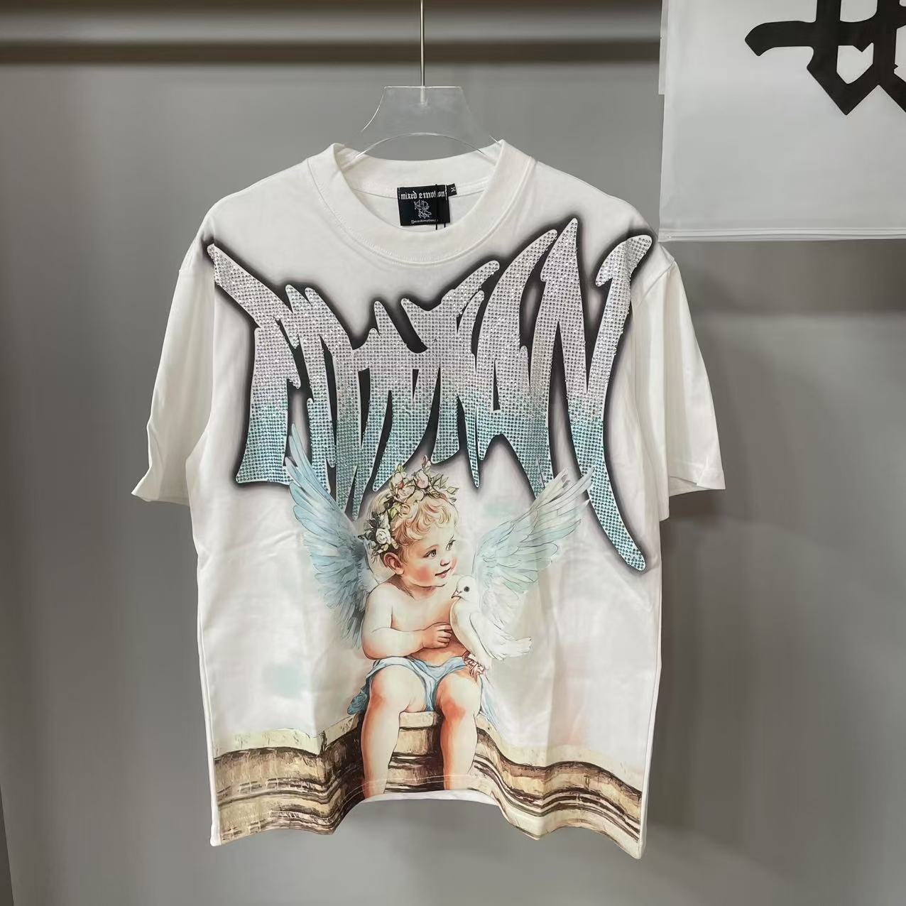 MIXED EMOTION Vintage Graphic Oversized Heavyweight T-Shirt