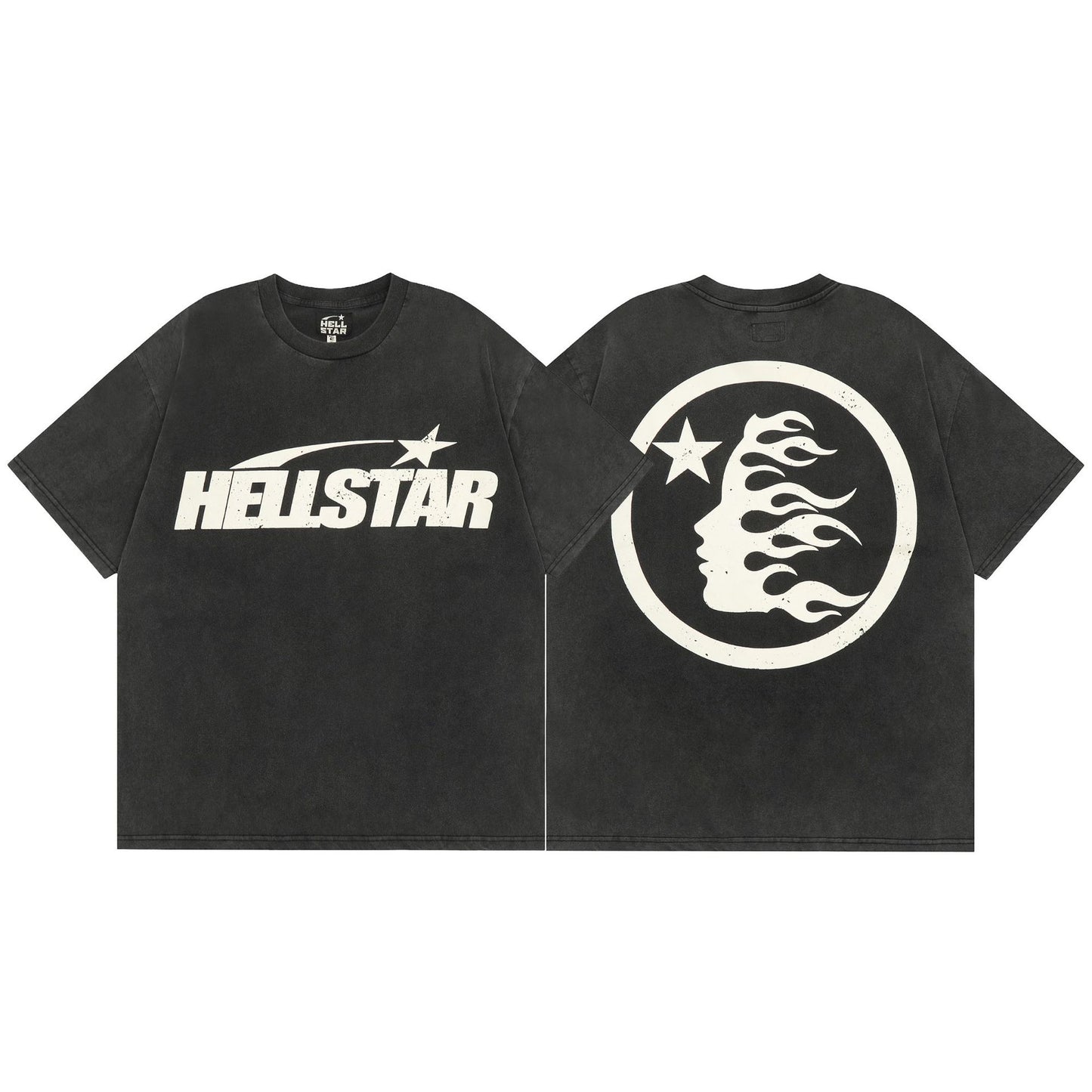 Factory Wholesale Hell t shirt star with NFC top quality Street Wear Oversized Vintage Printed T Shirt