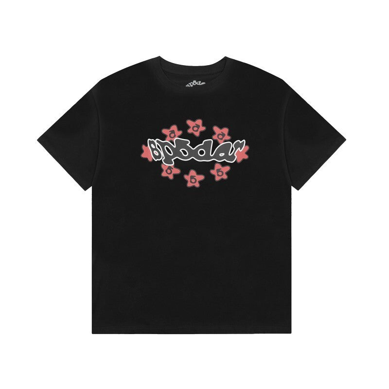 Men's Sp5der Web Graphic Oversized T-Shirt, Y2K Streetwear Cotton Short Sleeve Tee