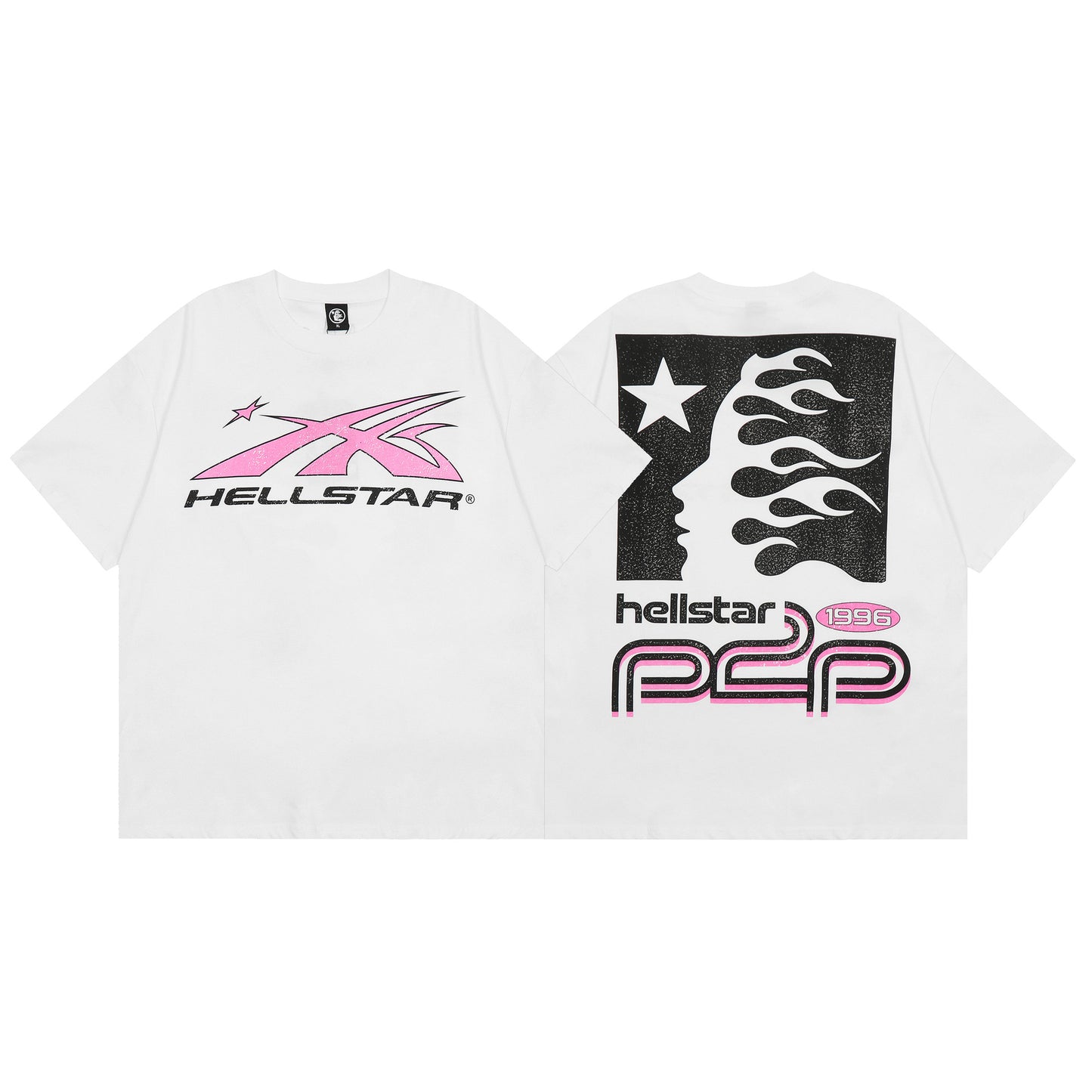 Factory Wholesale Hell t shirt star with NFC top quality Street Wear Oversized Vintage Printed T Shirt
