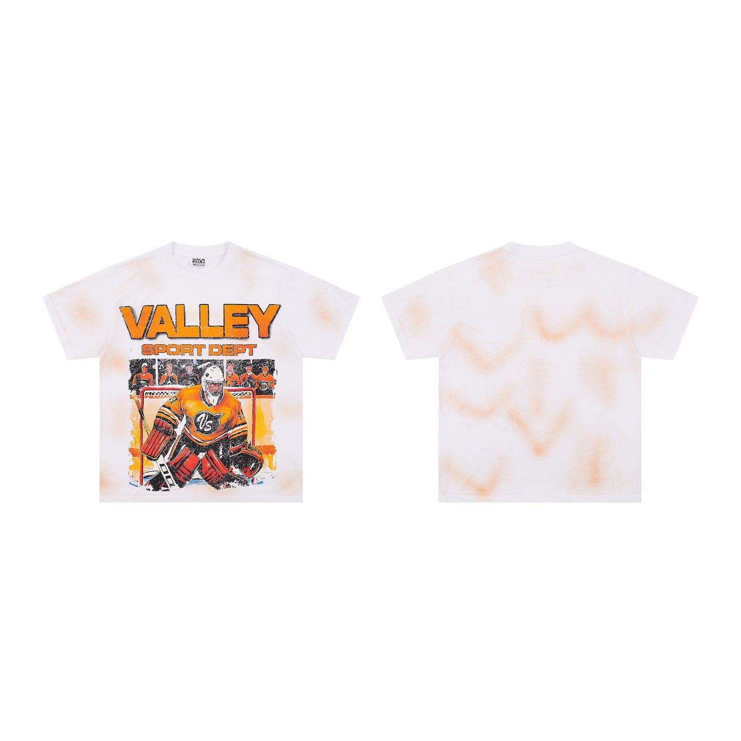 Iconic Valley Dream Retro Graphic Tee Men's Vintage Washed High Street Fashion Casual Top