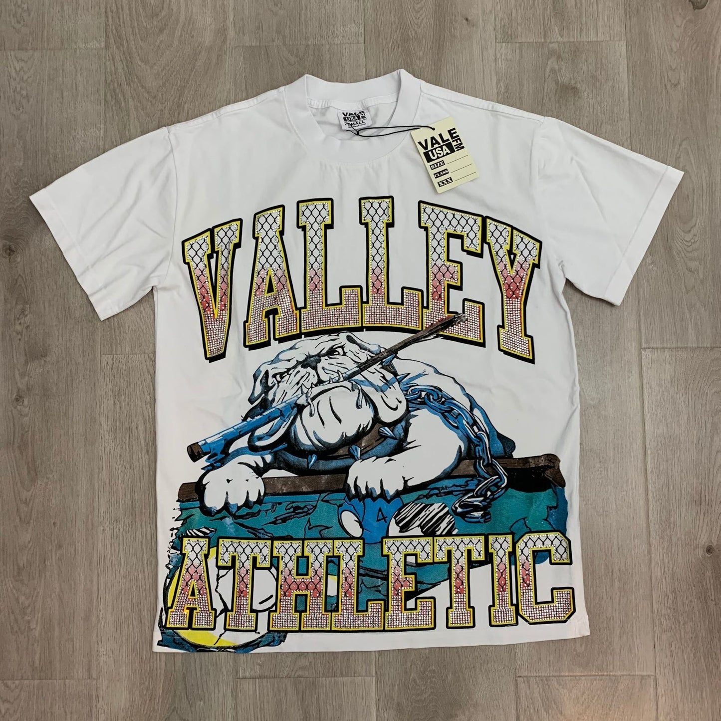 Valley Dream Style Retro Graphic Oversized T-Shirt, Men's Y2K Streetwear Casual Short Sleeve