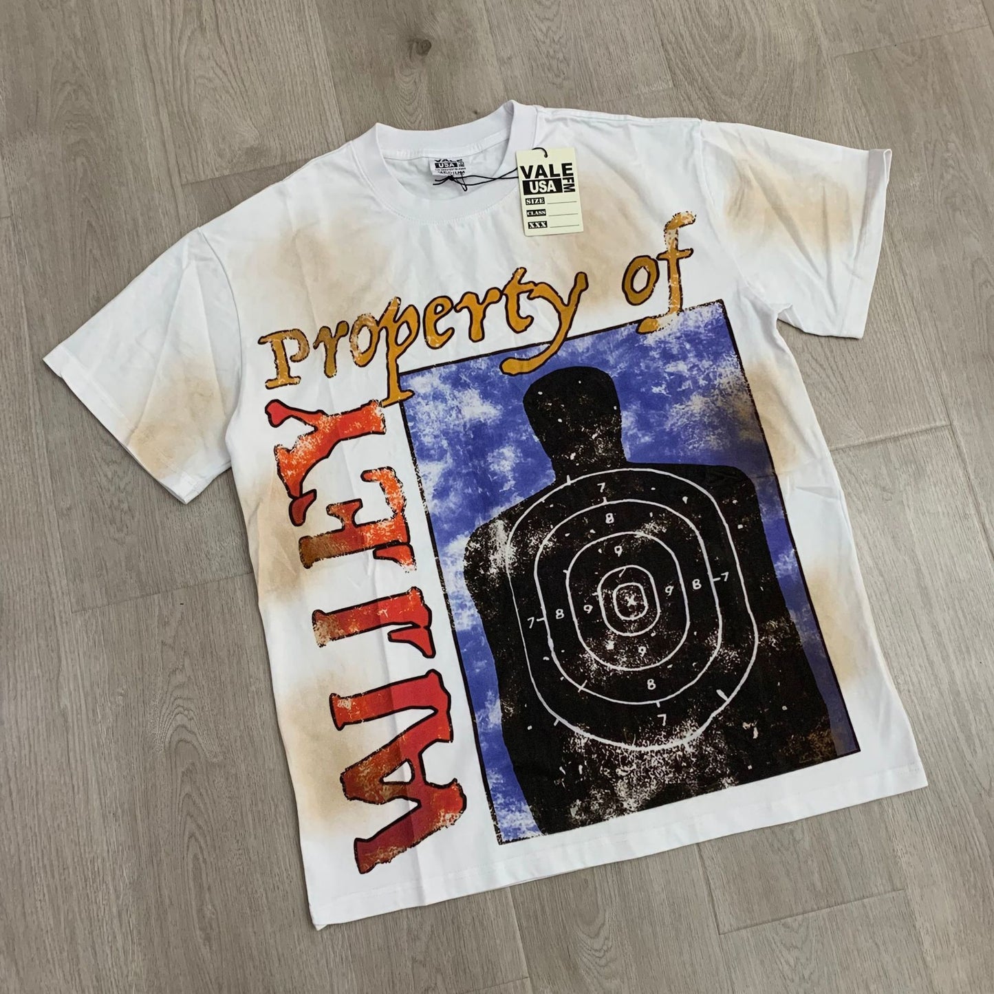 Valley Dream Style Retro Graphic Oversized T-Shirt, Men's Y2K Streetwear Casual Short Sleeve