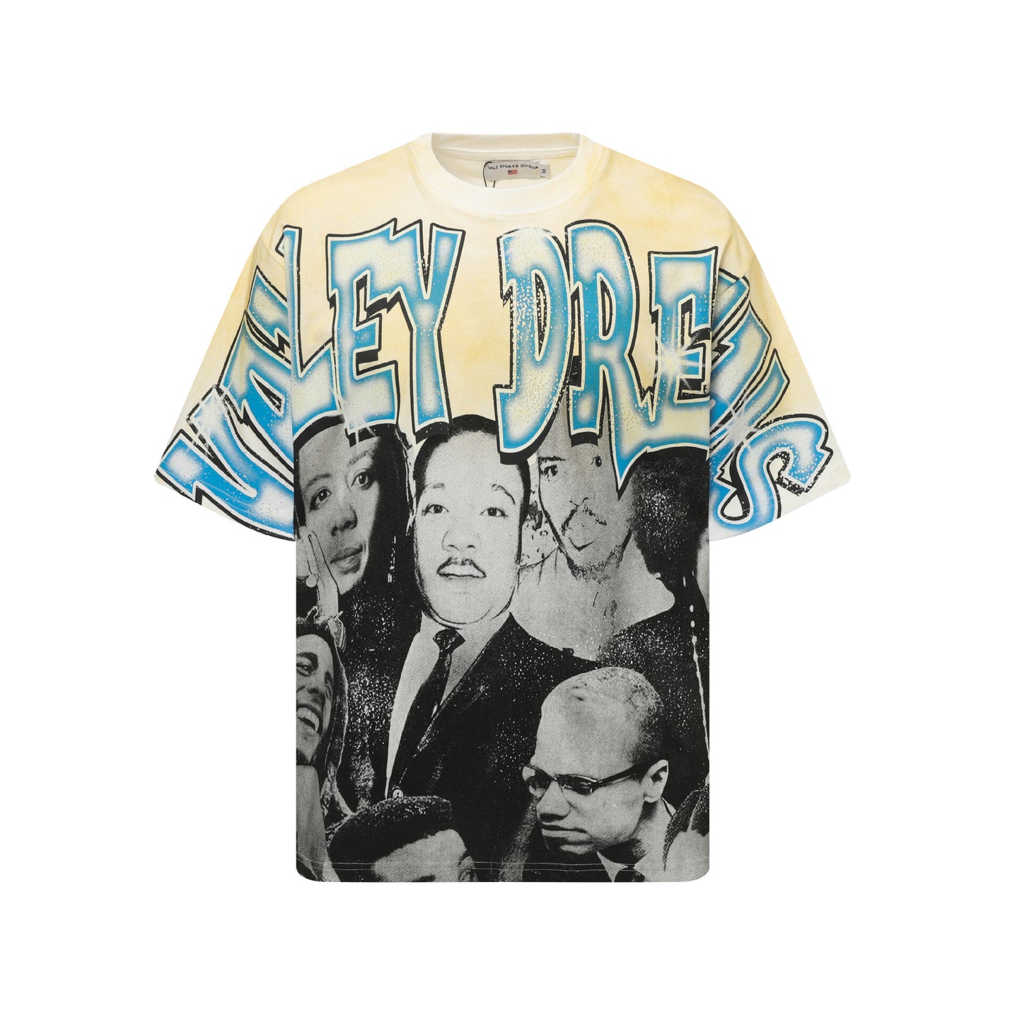 Iconic Valley Dream Retro Graphic Tee Men's Vintage Washed High Street Fashion Casual Top