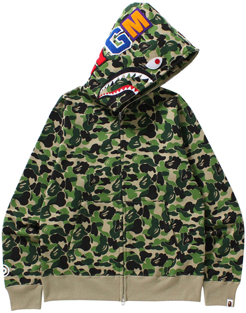 100% cotton fashion pure cotton shark head embroidery casual fashion men's and women's zipper hoodie